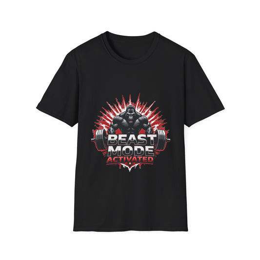Beast Mode Activated Mens Softstyle T-Shirt for Fitness Enthusiasts