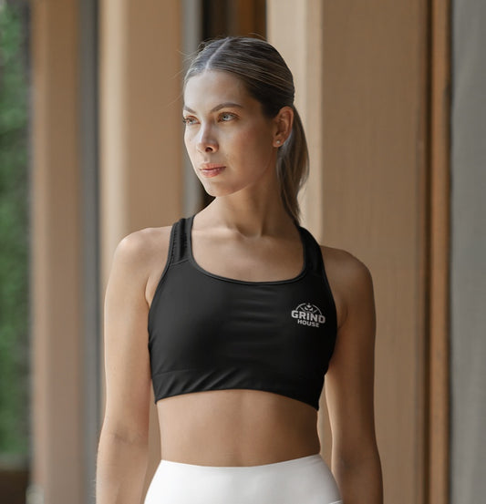 Athletic Crop Top - Comfortable Polyester Sports Bra for Active Lifestyle, Yoga, Gym Workout, Running, Fitness